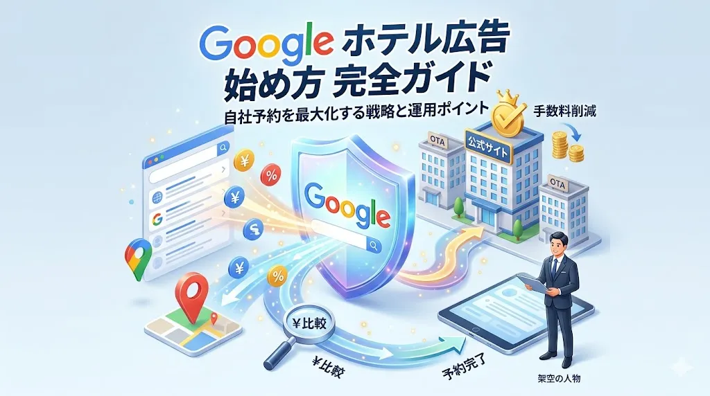 Google ホテル広告の始め方とは？費用から設定、運用まで解説