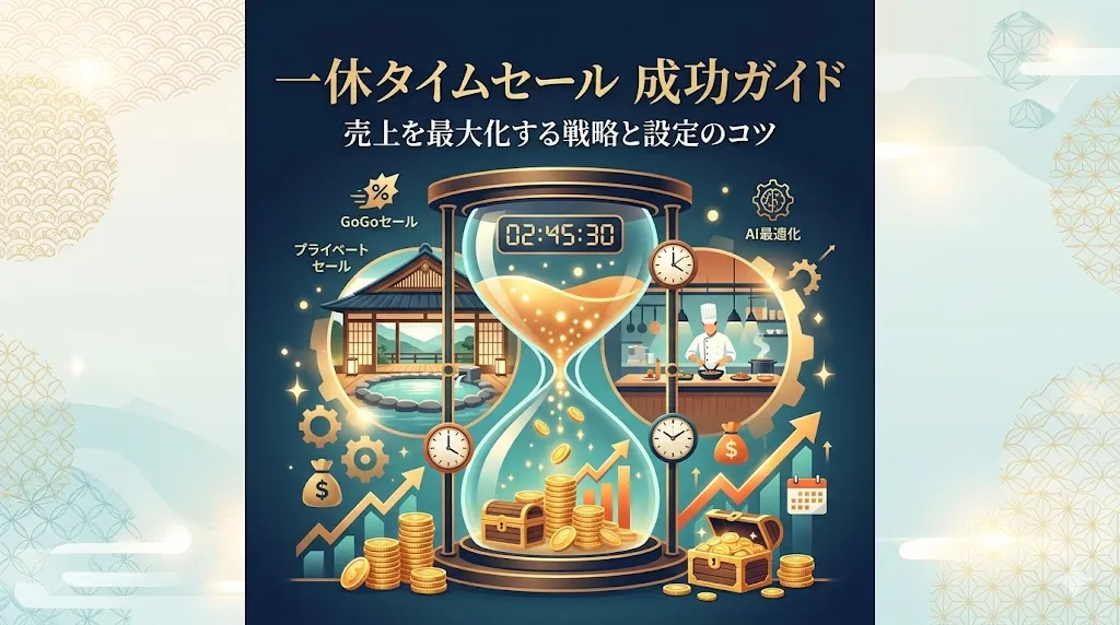 一休タイムセールの運用ガイド｜売上を最大化する戦略と設定のコツ