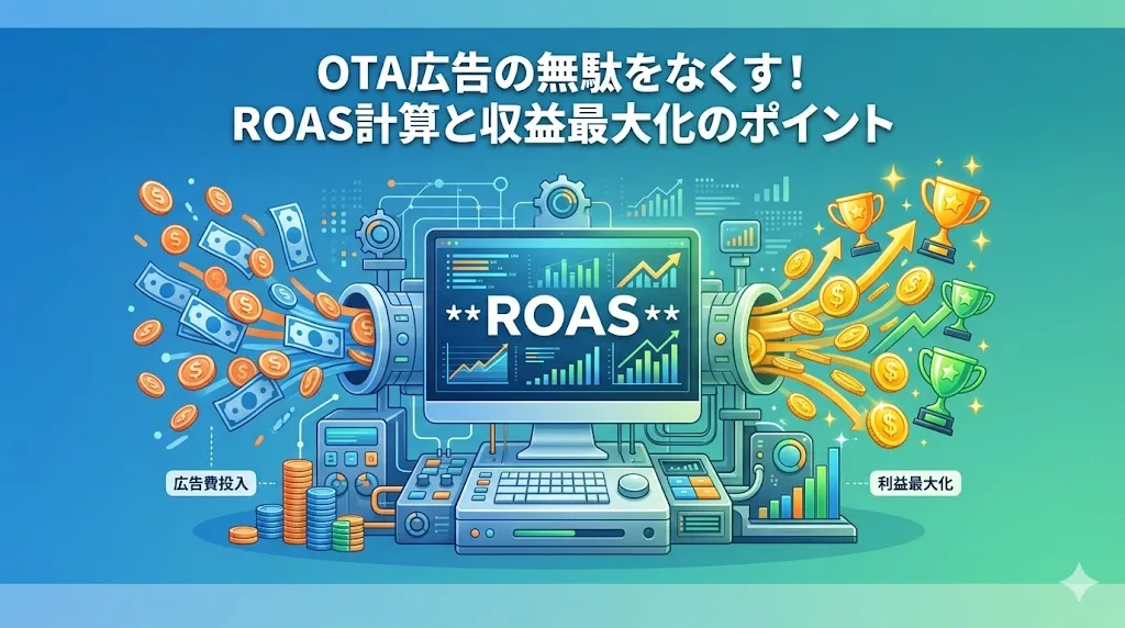 OTA広告の費用対効果とは？ROASの計算と改善ポイントを解説