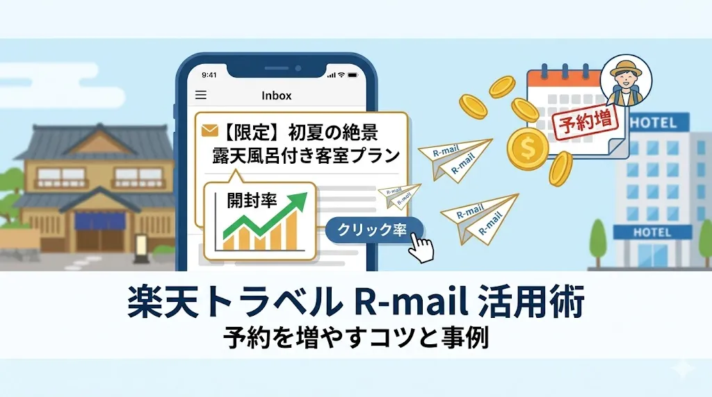 楽天トラベル R-mail 活用術｜予約を増やす効果的なコツと事例