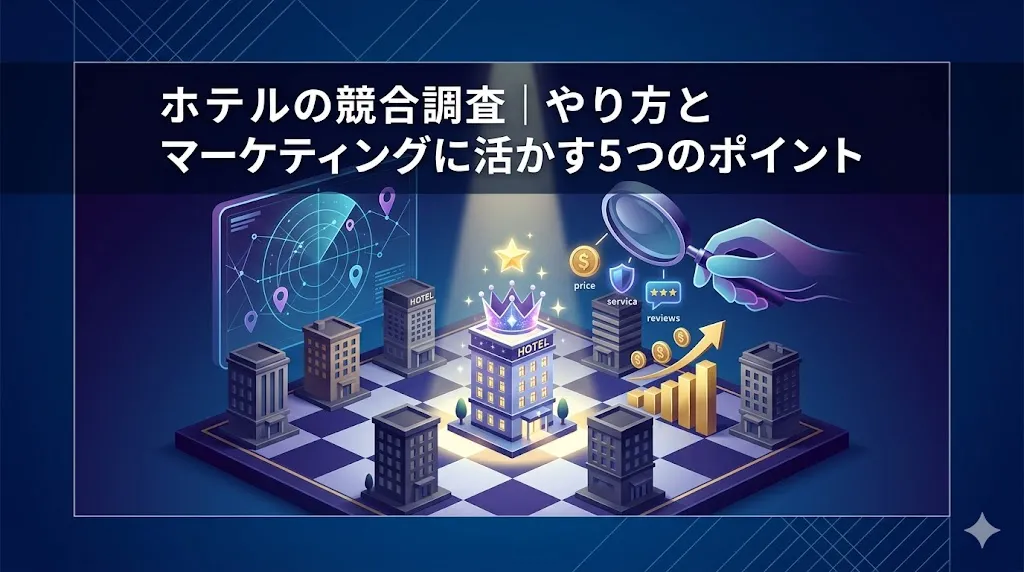 ホテルの競合調査｜やり方とマーケティングに活かす5つのポイント