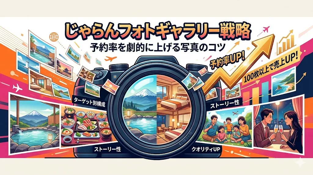 じゃらんフォトギャラリーの見せ方｜予約率を上げる写真のコツ