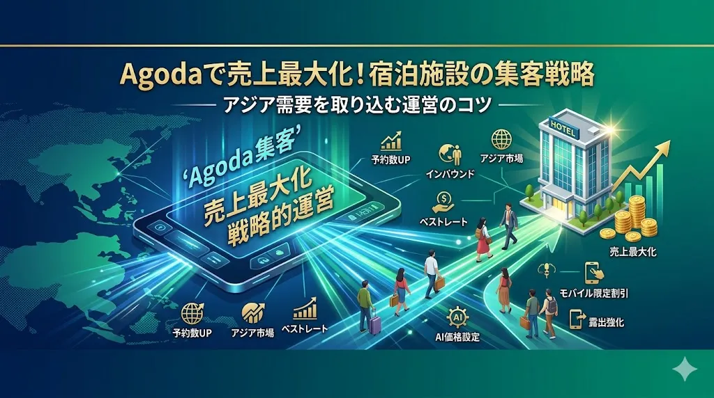 Agodaの集客方法｜宿泊施設の売上を最大化する運営のコツ