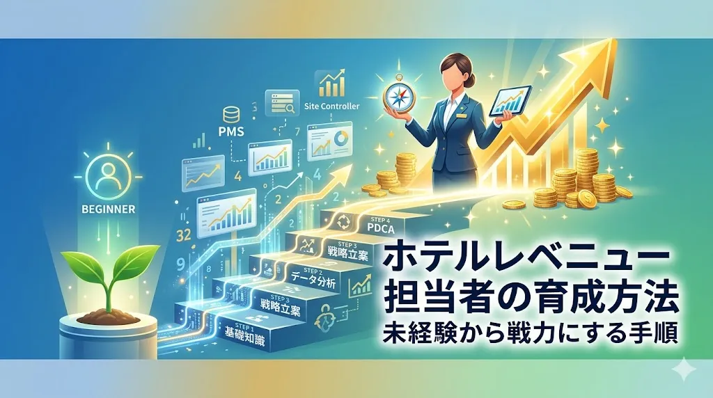 ホテルレベニュー担当者の育成方法｜未経験から戦力にする手順