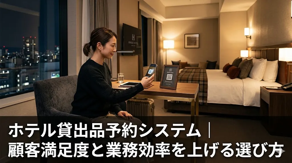 ホテル貸出品予約システム｜顧客満足度と業務効率を上げる選び方と比較