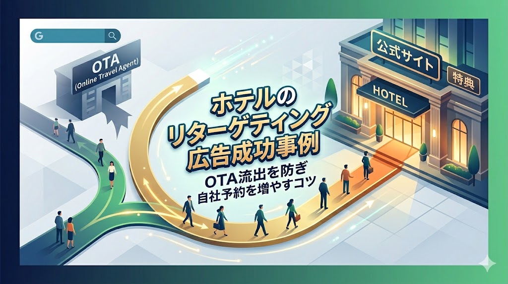 ホテルのリターゲティング広告成功事例｜OTA流出を防ぎ自社予約を増やすコツ