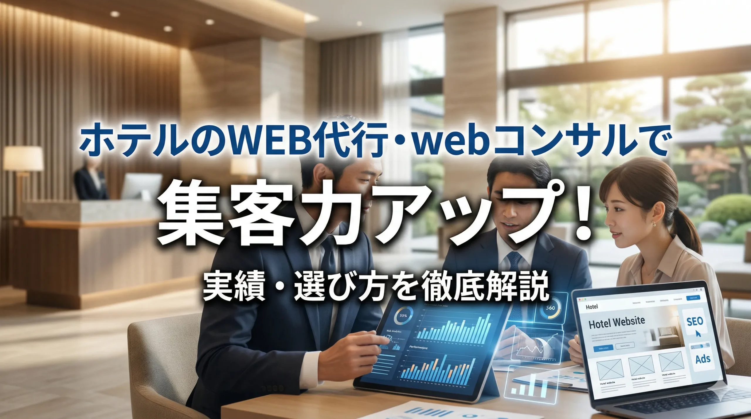 ホテルのWEB代行・webコンサルサービスで集客力アップ