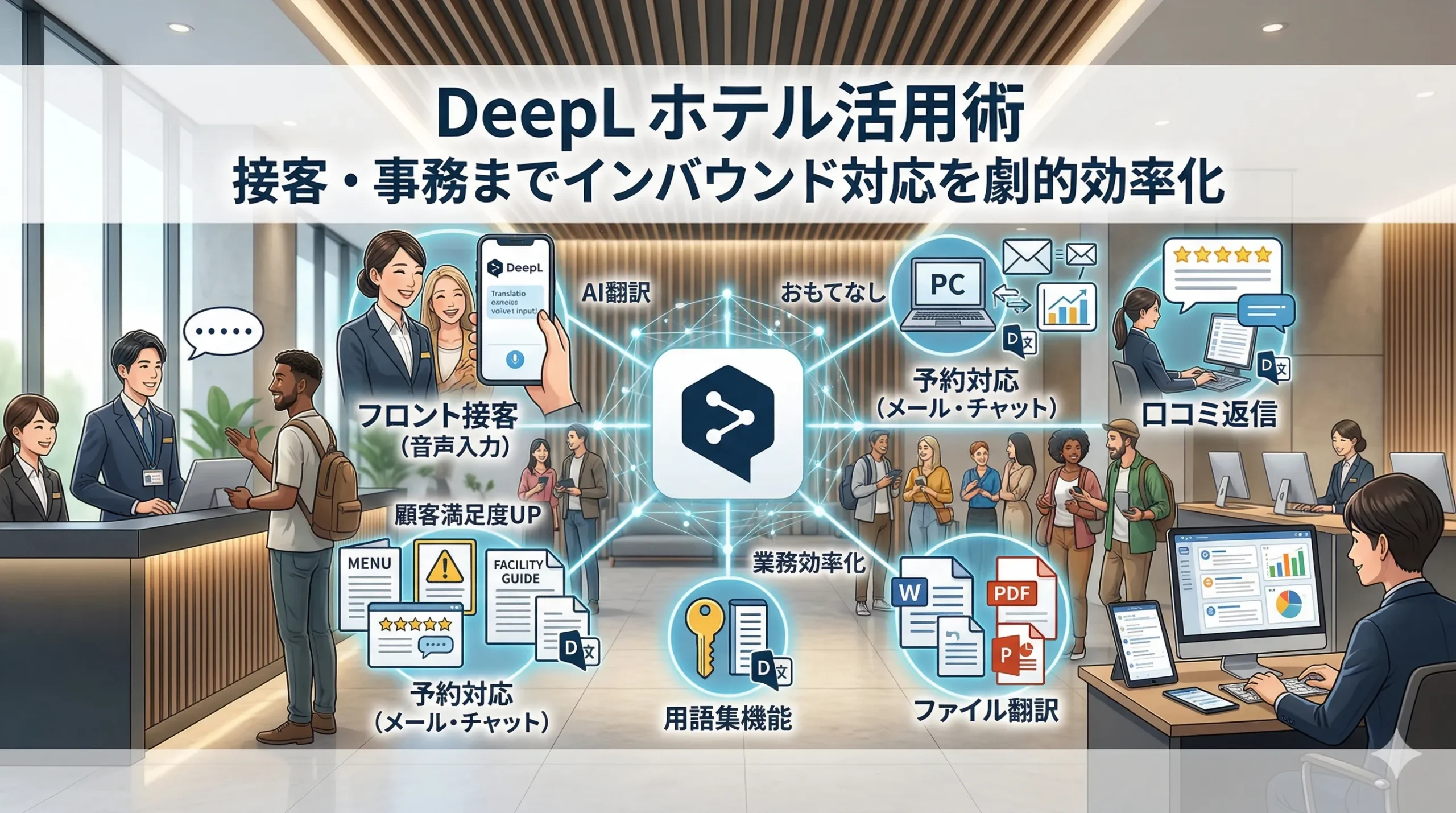 DeepLのホテル活用術｜接客から事務までインバウンド対応を効率化