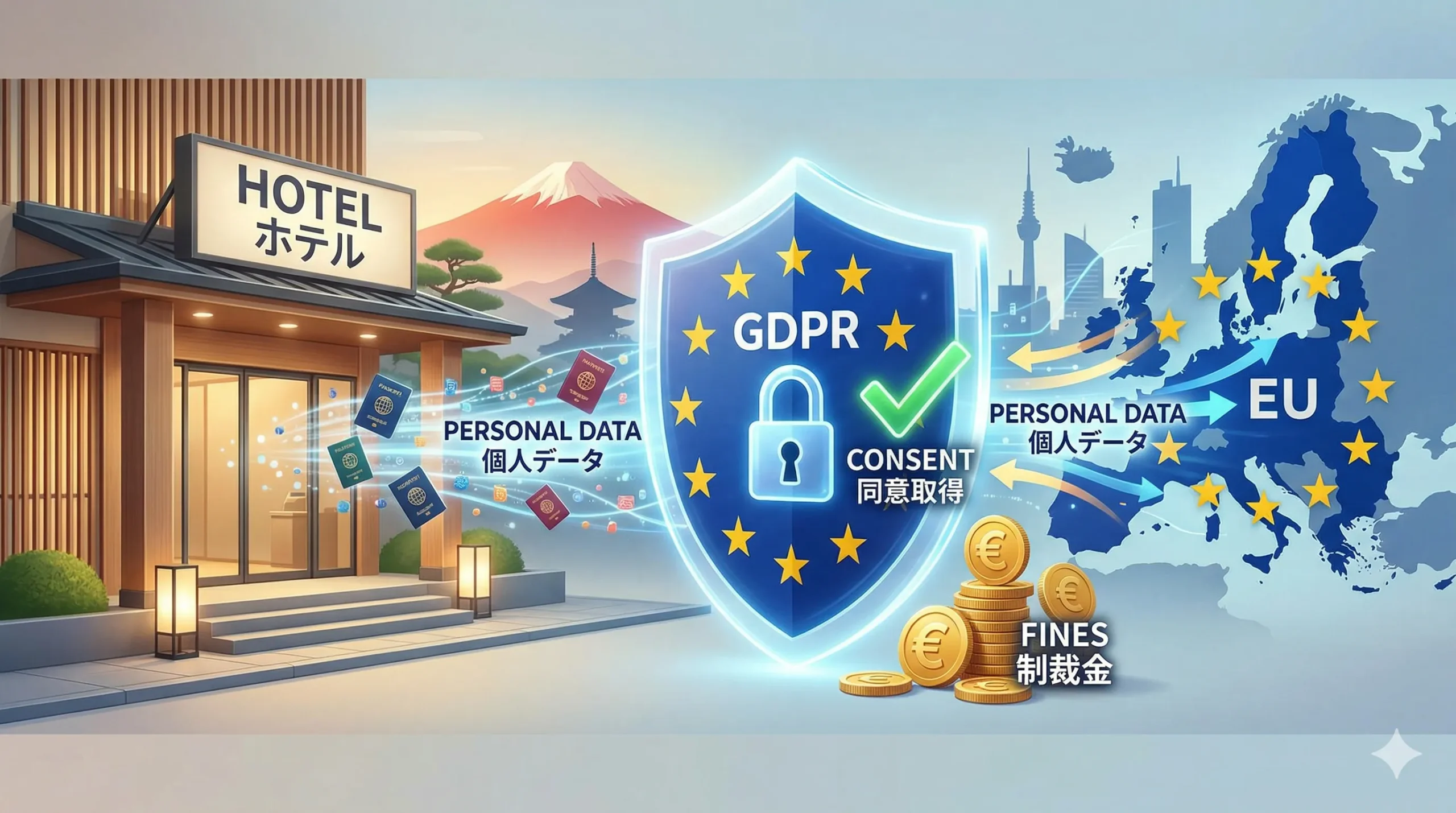 ホテルのGDPR対応義務とEU個人情報の取り扱いを解説