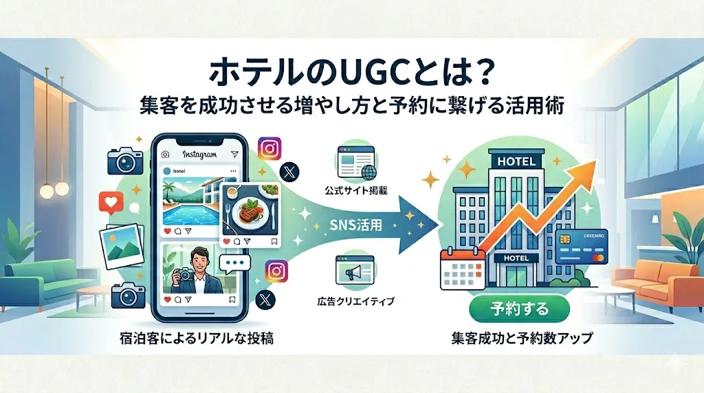 ホテルのUGCとは？集客を成功させる増やし方と予約に繋げる活用術