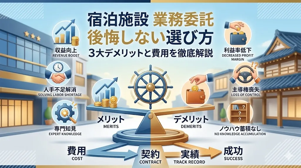 宿泊施設の業務委託｜後悔しないための3大デメリットと費用を解説