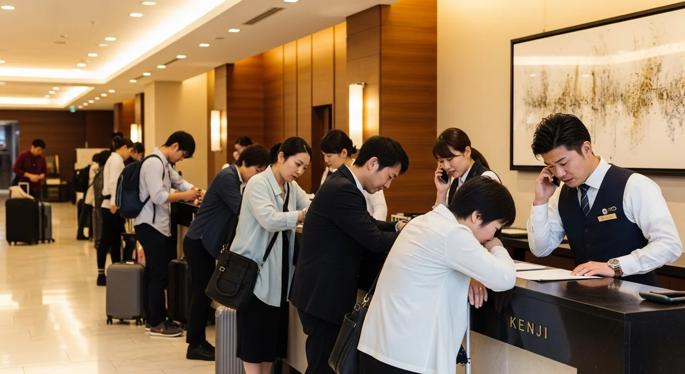 なぜホテルのチェックインに行列ができるのか?主な3つの原因