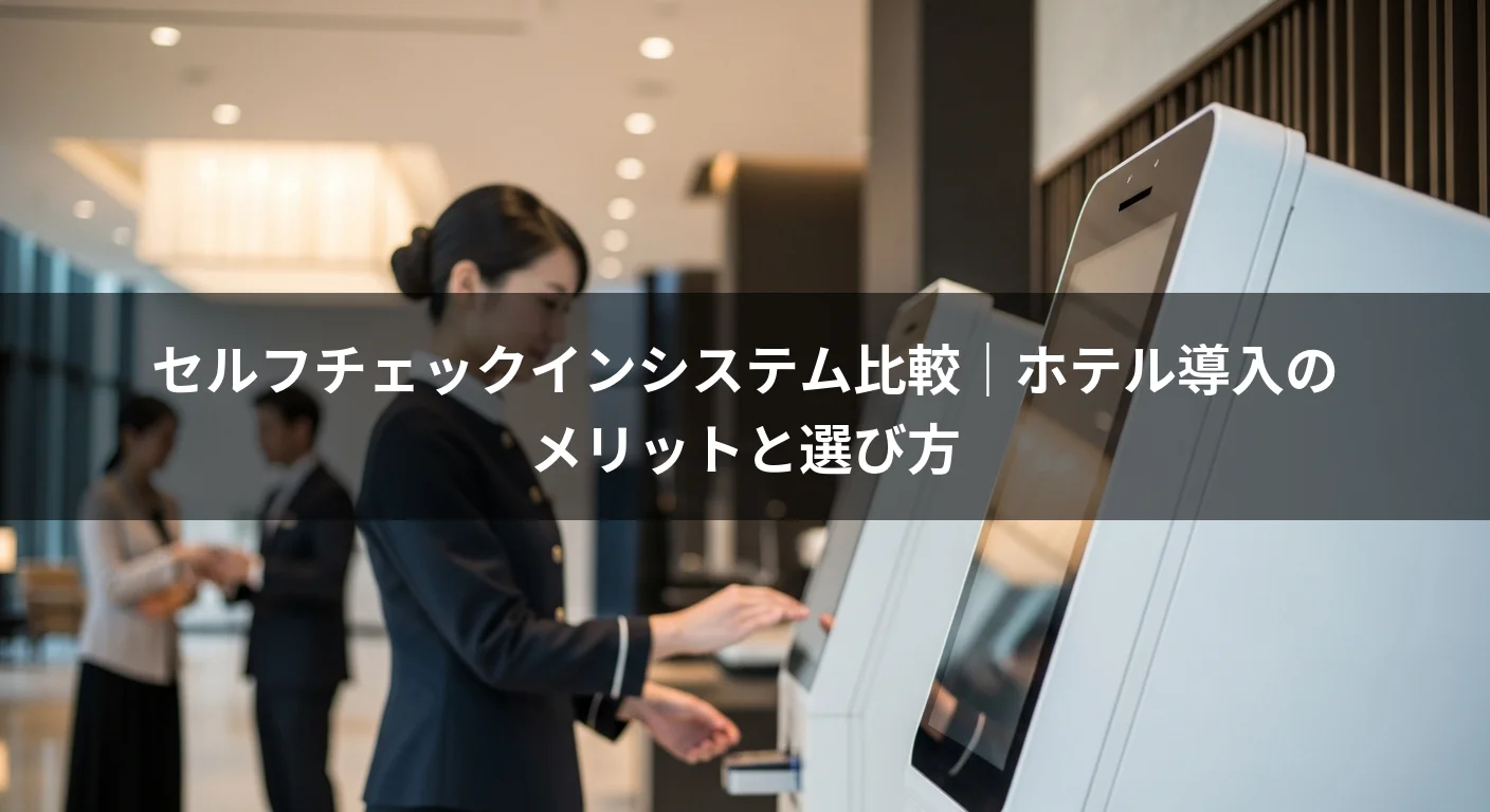 セルフチェックインシステム比較｜ホテル導入のメリットと選び方