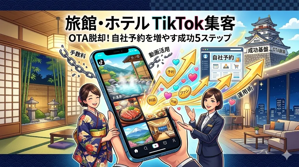 旅館・ホテルのTikTok公式アカウント運用｜成功事例と集客方法