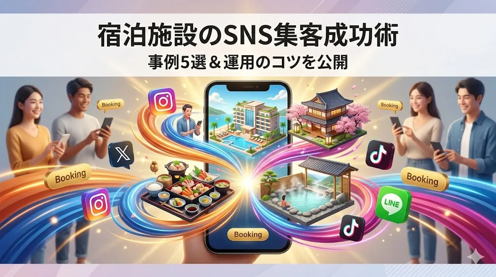 宿泊施設のSNS活用事例5選！ホテル・旅館の集客を成功させる運用術