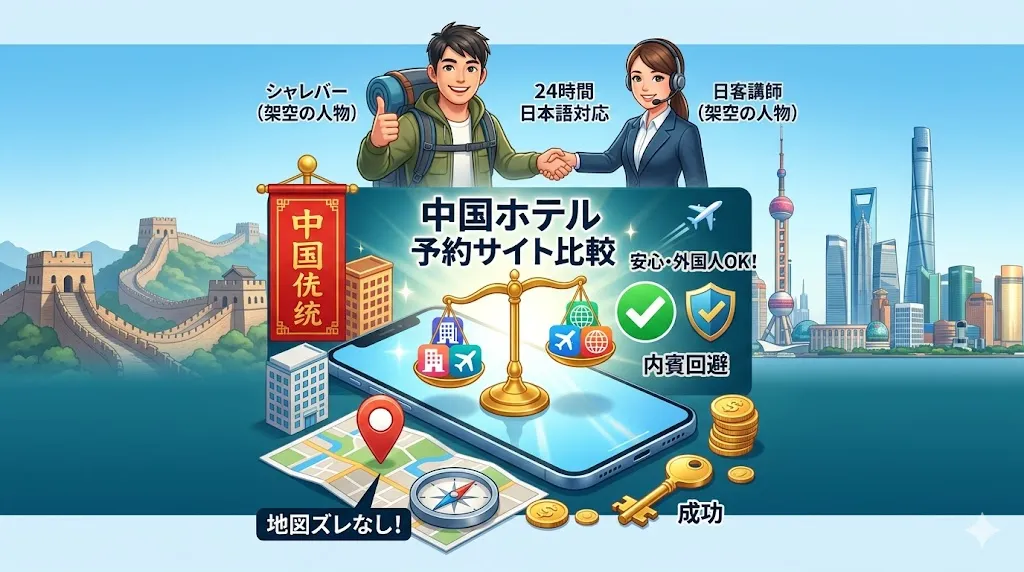 中国の宿泊予約サイト比較｜外国人旅行者も安心！失敗しない選び方