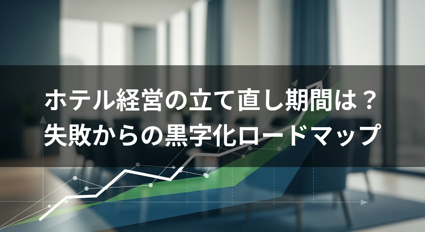 ホテル経営の立て直し期間は？失敗からの黒字化ロードマップ